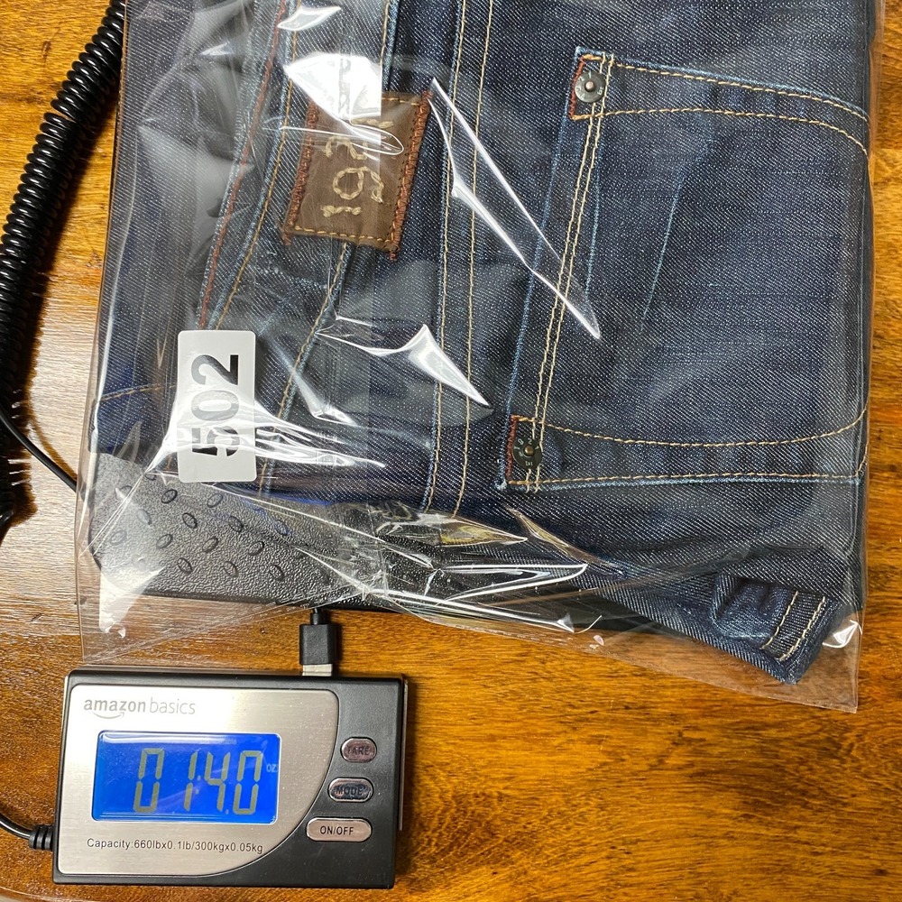 Western Glove Works 1921 Straight Jeans Women 29x32 Blue Cotton Stretch Low Rise - Picture 15 of 15
